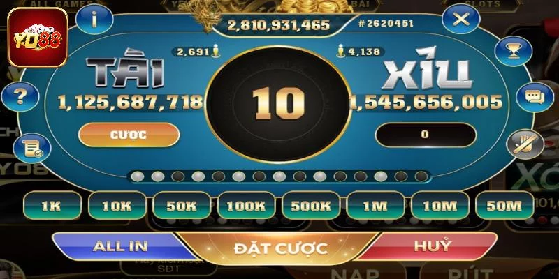 Hướng dẫn luật game tài xỉu Yo88 Hướng dẫn luật game tài xỉu Yo88