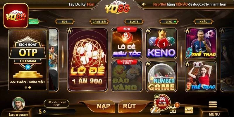 Tổng quan các sảnh game hot hit tại cổng game